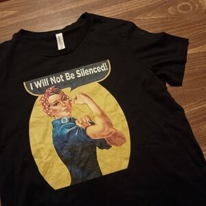 ROSIE THE RIVETER T-SHIRT - Women's Medium // Power Tee Shirt Vote